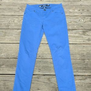 Blue skinny jeans